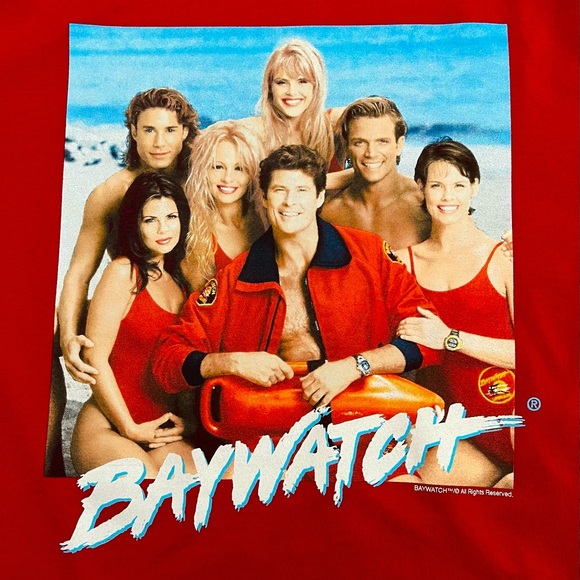 Old Navy Other - EUC Old Navy “Baywatch” TV Cast Vibrant Red T-Shirt - S
